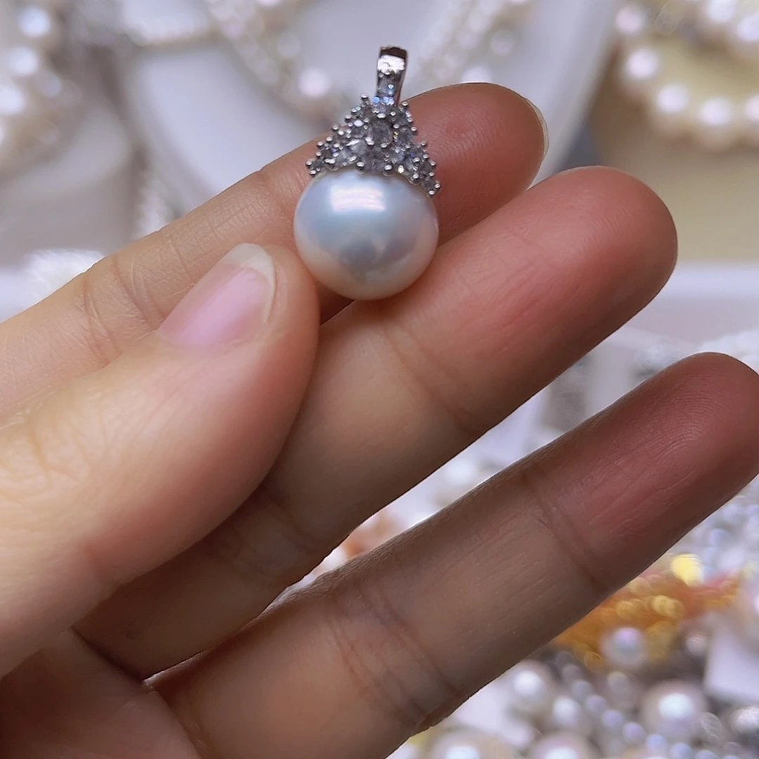 淡水珍珠未镶嵌吊坠或者耳钉