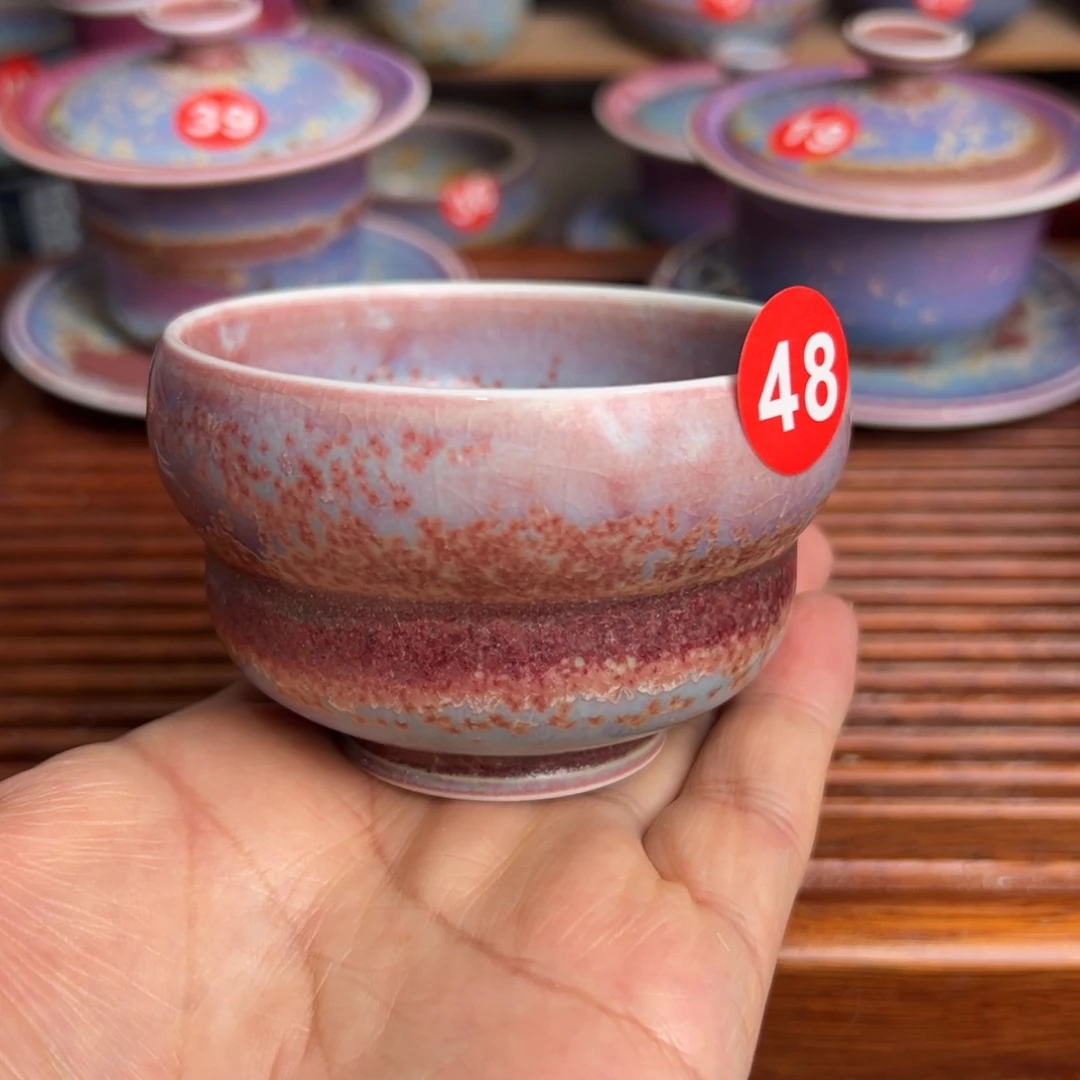 手工制作钧窑茶器