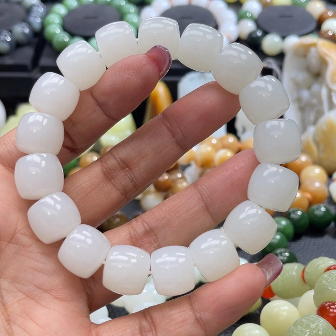 和田玉手串未镶嵌