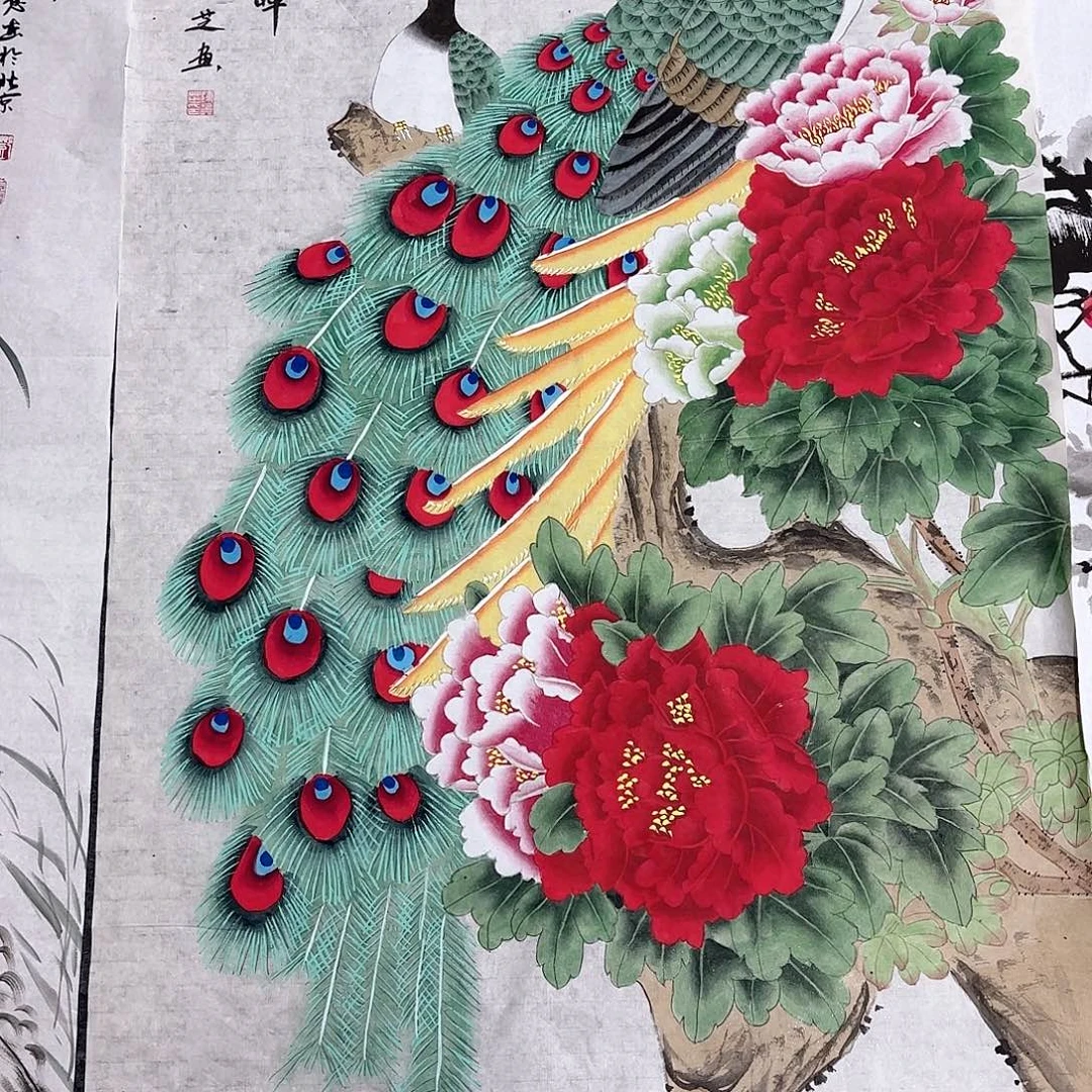 国画纯手工纯手工