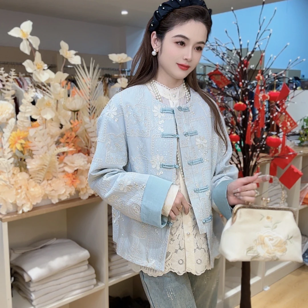 七七专属-春秋新中式女装中国风爆款小个子洋气外套mg85021