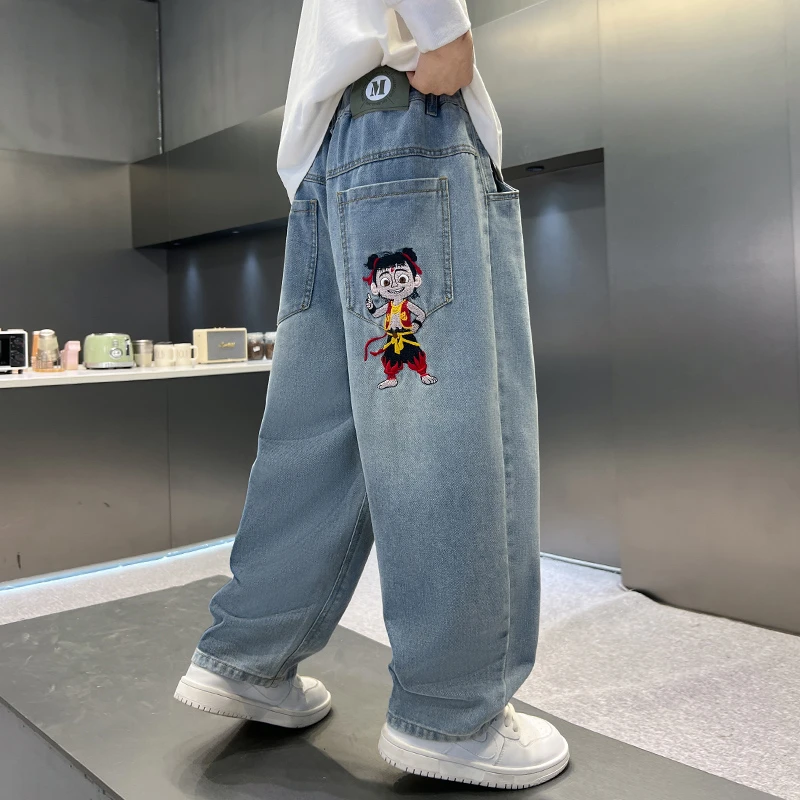 儿童装男童春装裤子长裤2025新款中大童春秋款男孩春季帅气网红潮