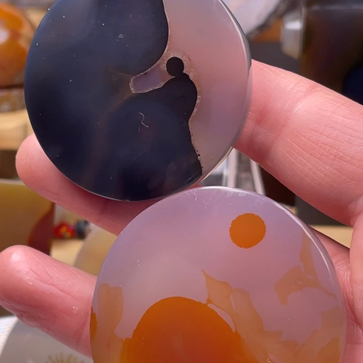 一***诺玛瑙/玉髓未镶嵌吊坠(不含链)