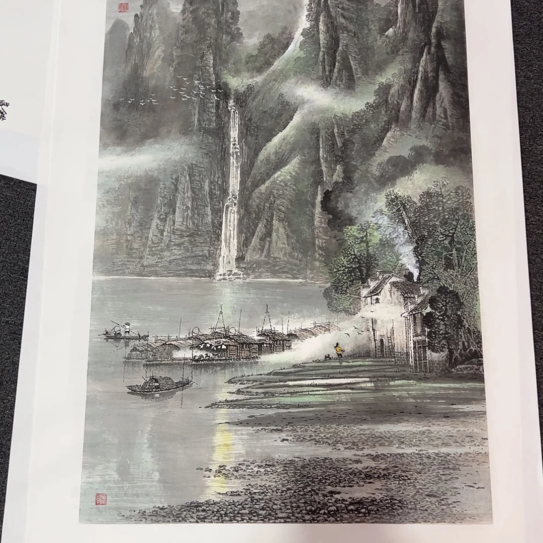 清***骨国画莫桂明三尺整精品