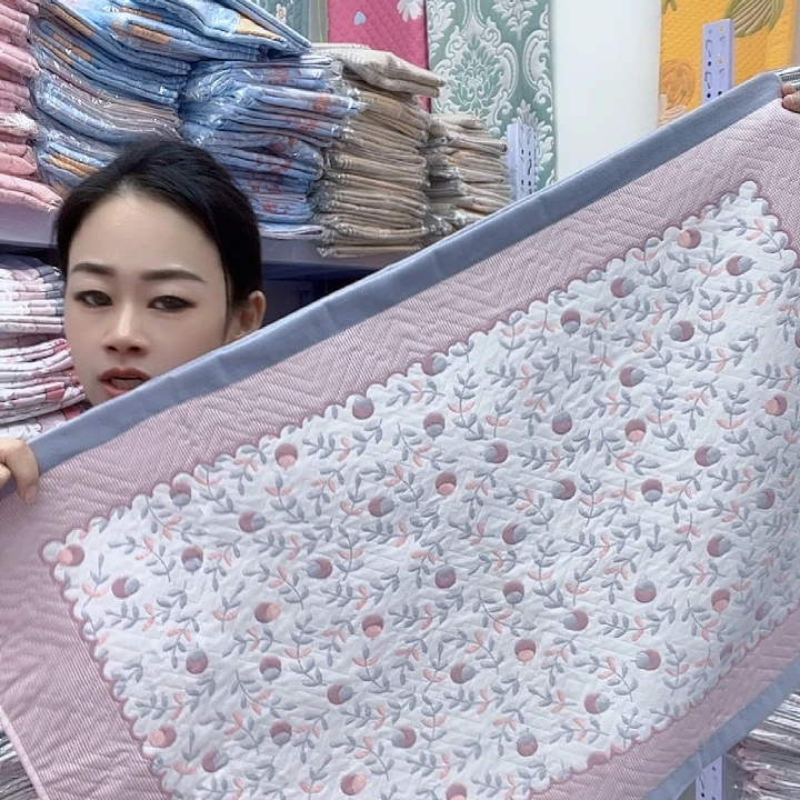 棉紫灰色小樱桃纯棉