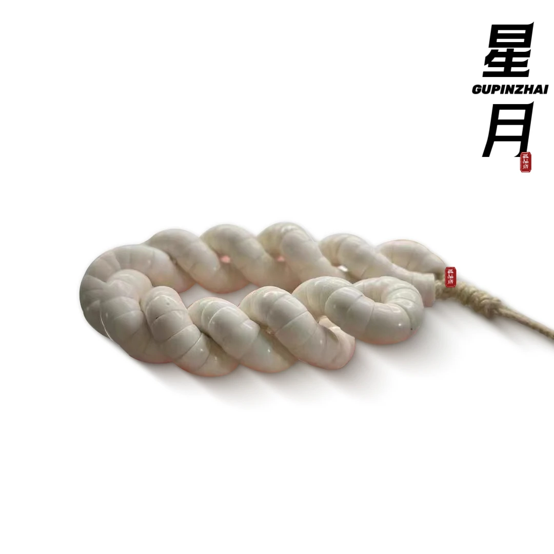 GUPINZHAI·无星星月大肠手串108精品文玩海南原生态星月菩提手串