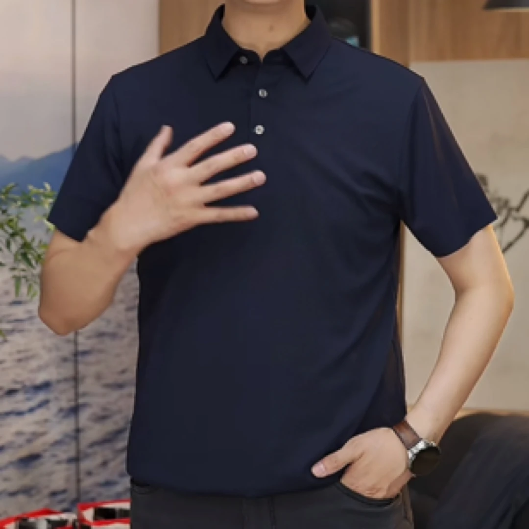 美尔森【高端polo】商务休闲夏季翻领T恤短袖 9101
