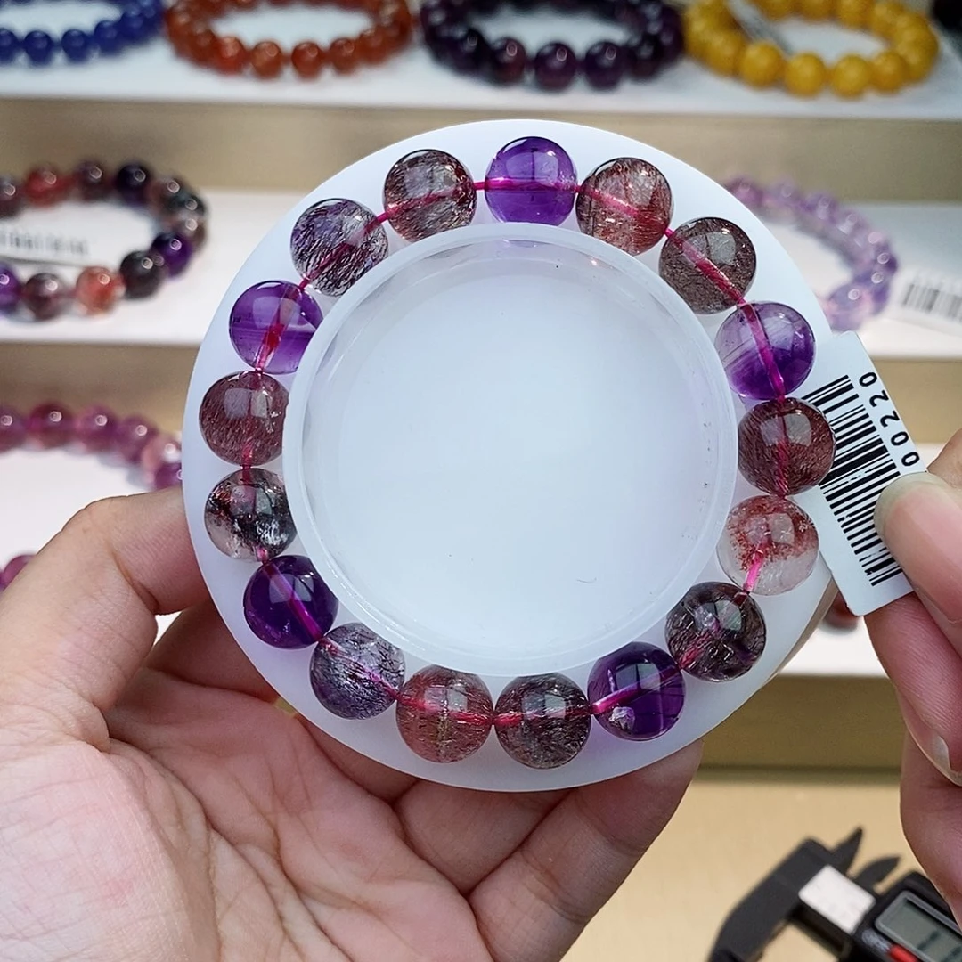 查罗石未镶嵌手绳黑加仑11