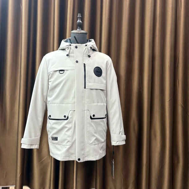 极寒三穿派克服  33916  黑白森林绿焦糖棕四色 三种穿法 很酷炫