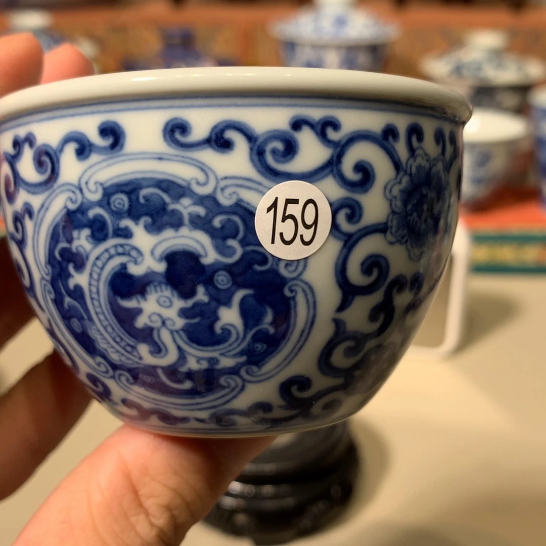 杯P****.159青花螭龙缸杯wls102