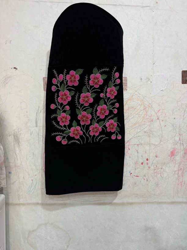 背带珠子绣全手工