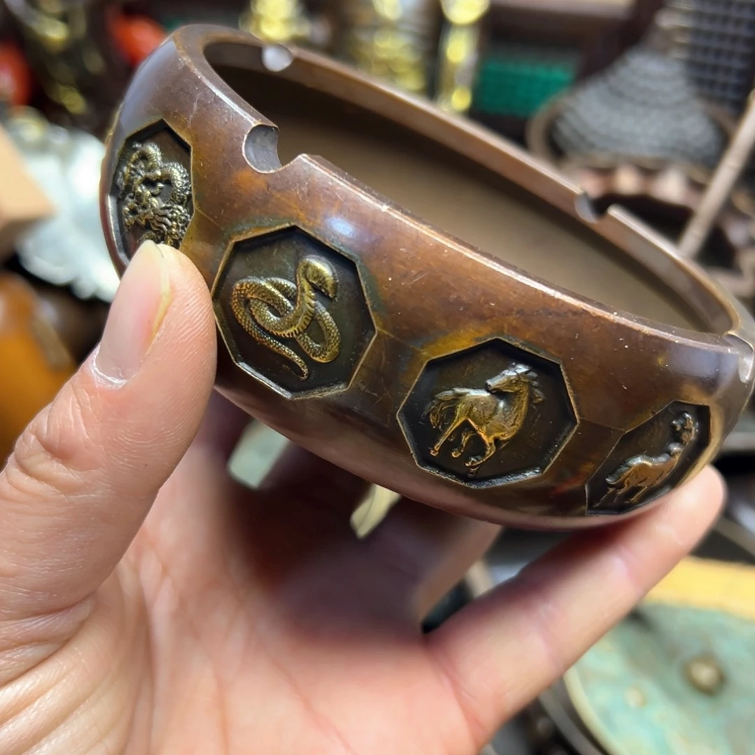 铜摆件欢迎欢迎你