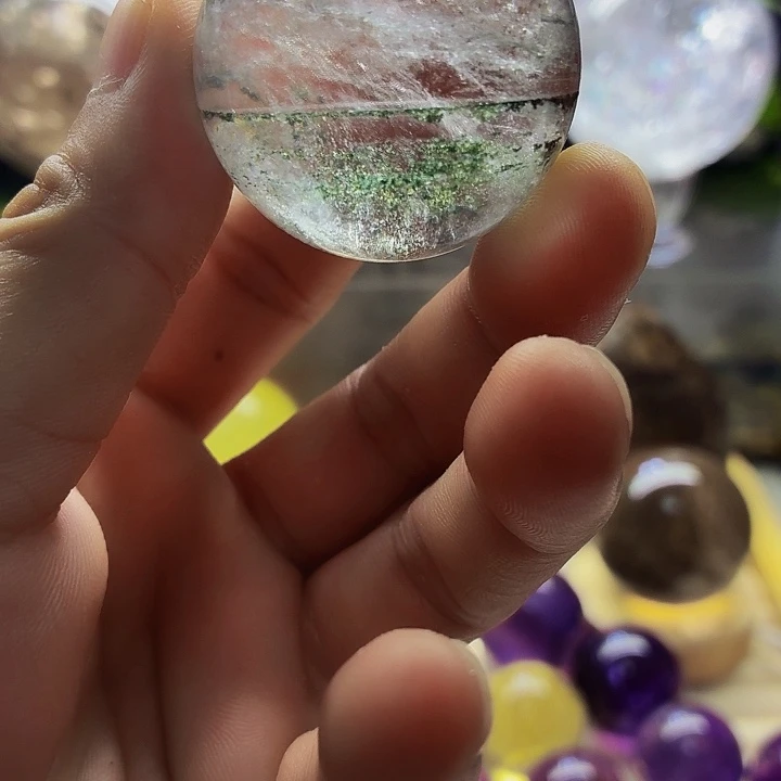 未镶嵌水晶摆件幽灵小球