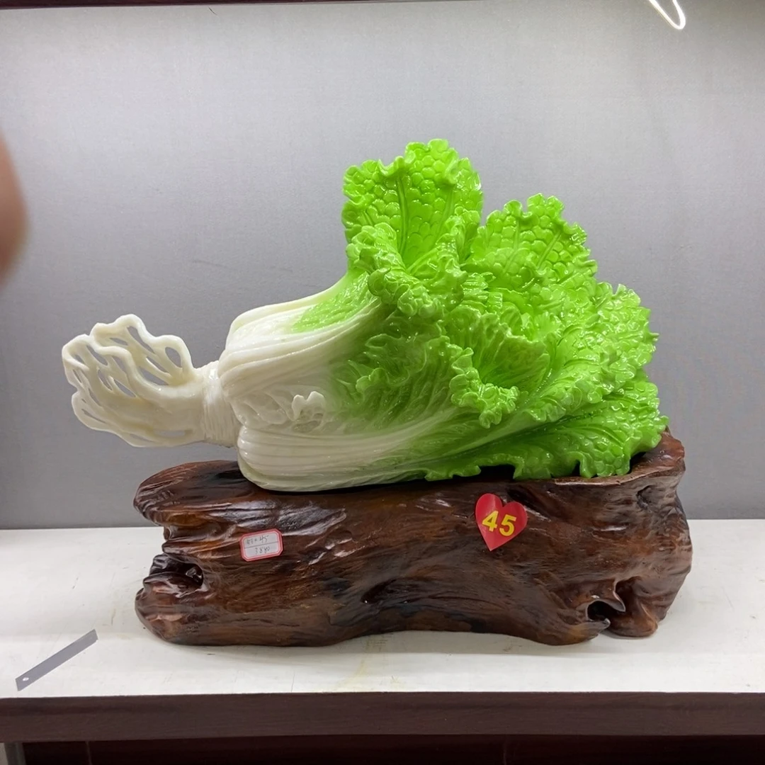 @***伞玉白菜摆件家居摆件