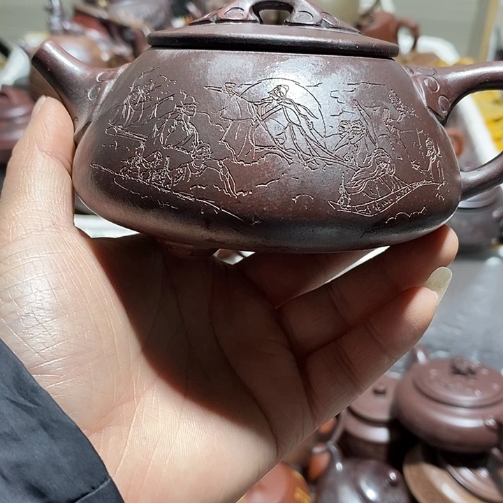 紫砂茶壶微瑕微笑