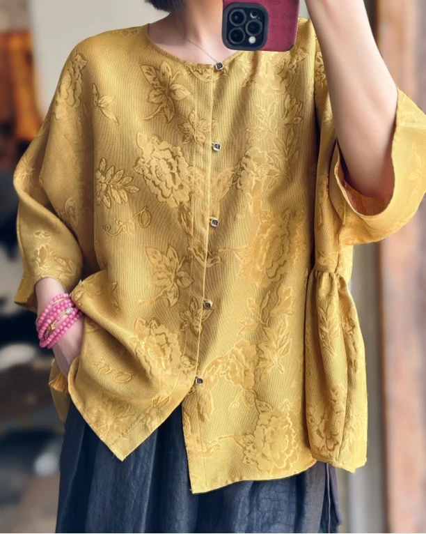 2025春夏新款新中式桑蚕丝