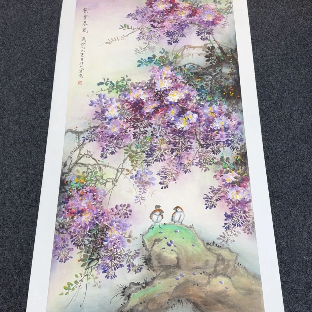 国画国画作品山水花鸟纯手绘