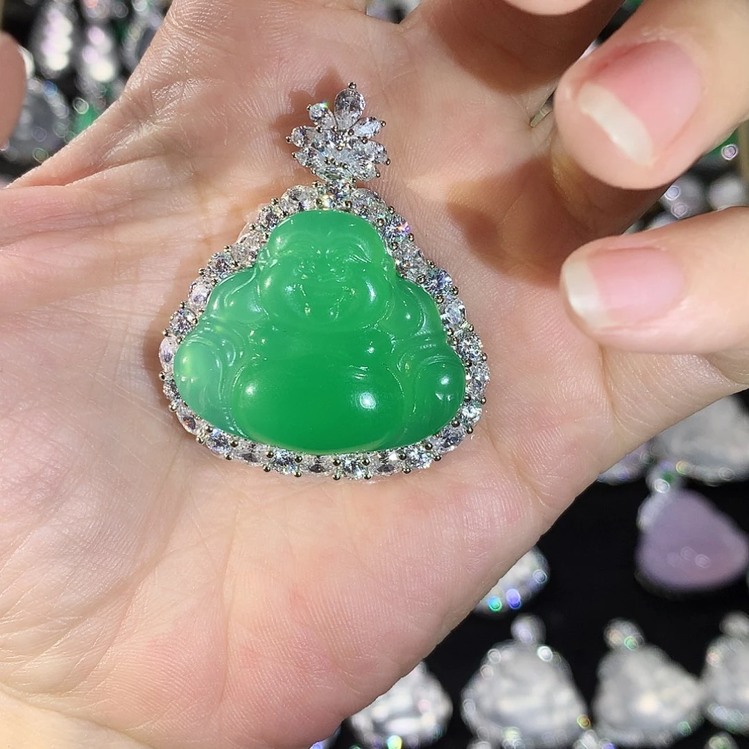 玛瑙/玉髓银S925镶嵌颈饰