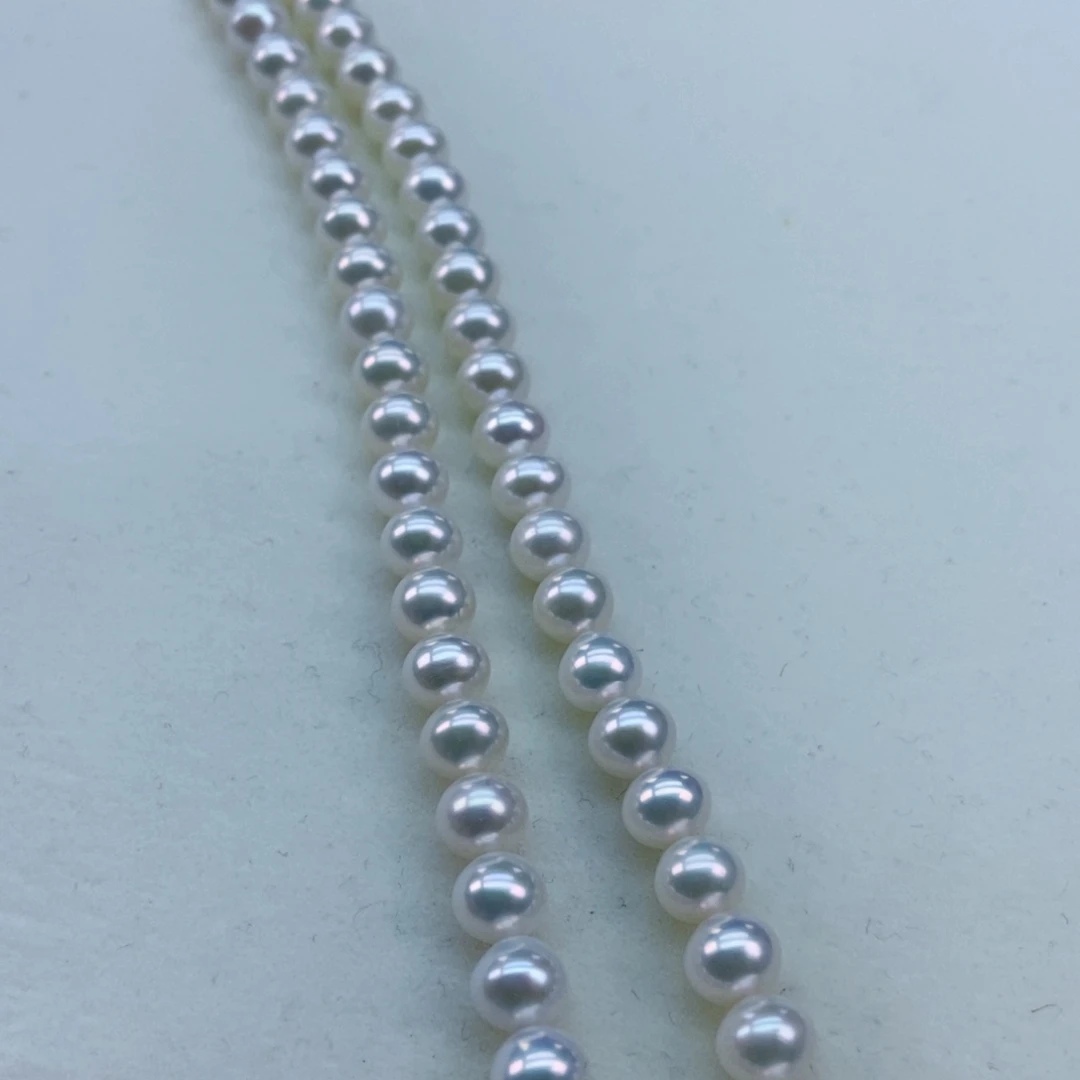 7/8银蓝炫彩几乎无暇银S925镶嵌淡水珍珠