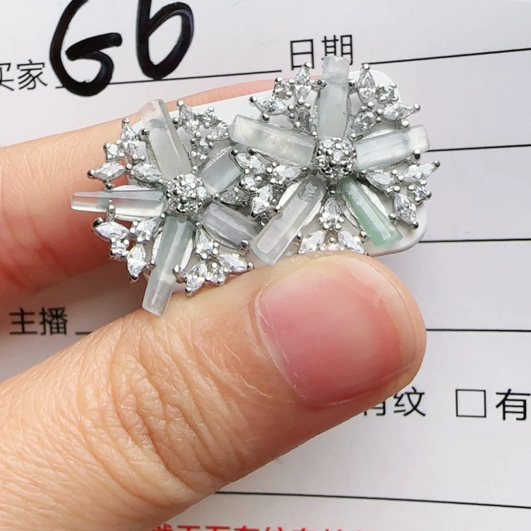 银S925镶嵌手链翡翠