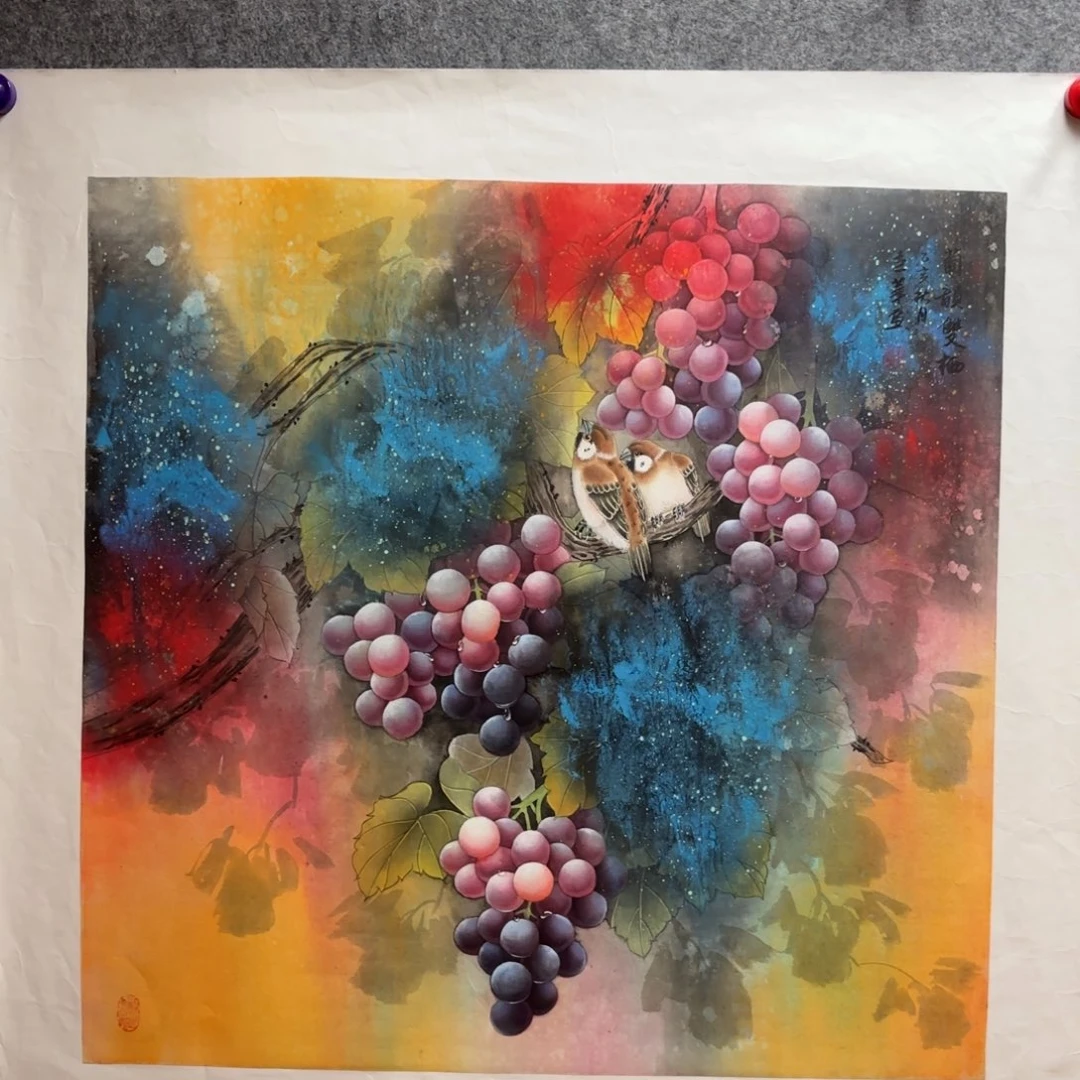 大***具国画国画陆远华山水画芯68✖️68