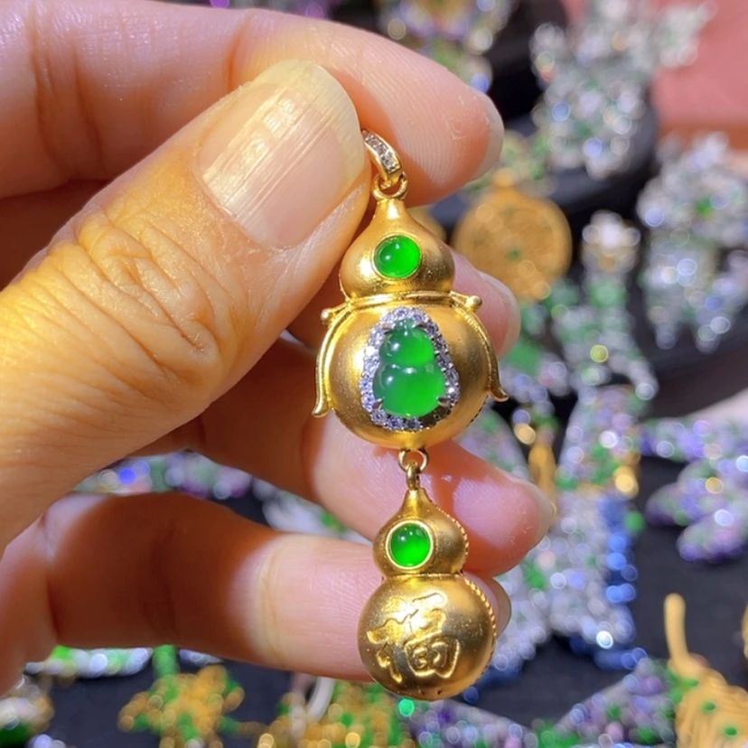 【闪购商品】银S925镶嵌挂件翡翠