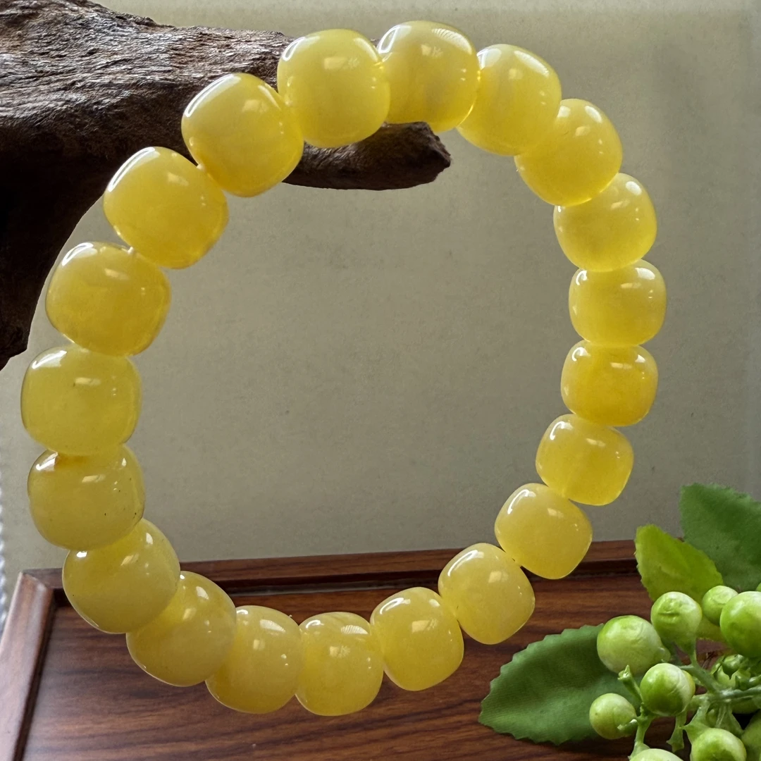 【汉韵轩珠宝】天然蜜蜡老型珠手串645