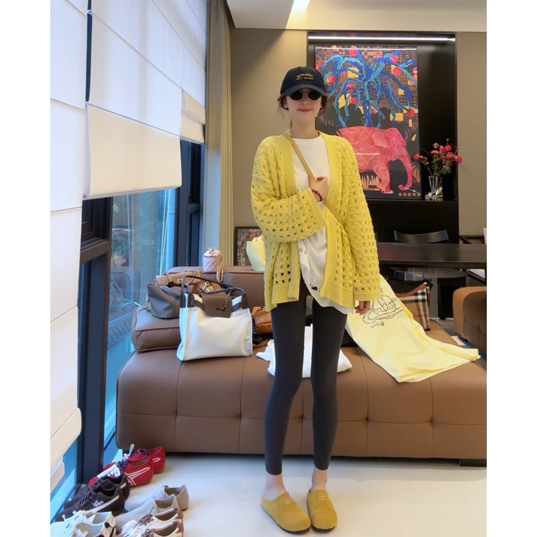 徐靖靖【春夏可可】镂空外套女针织上衣欧若风小众洋气女装2503131