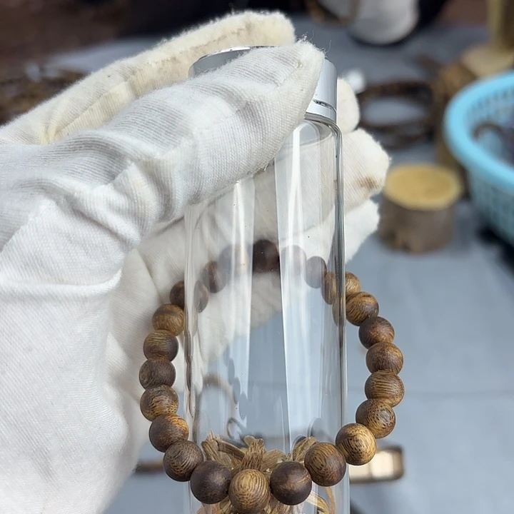 沉香沉香碎屑奇楠沉香08圆珠单圈多样性发一