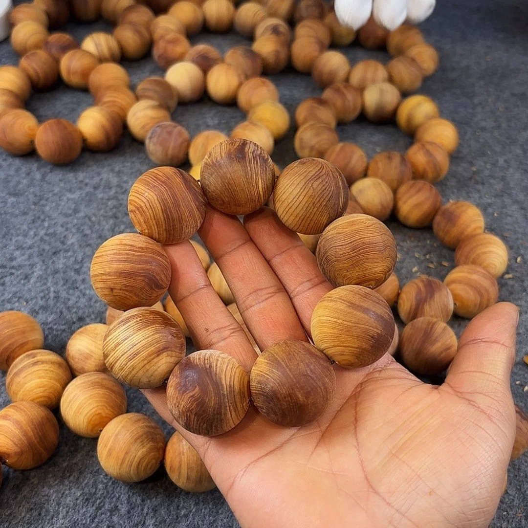 崖柏3.0粗磨粗抛珠 花草气息浓郁 140克+