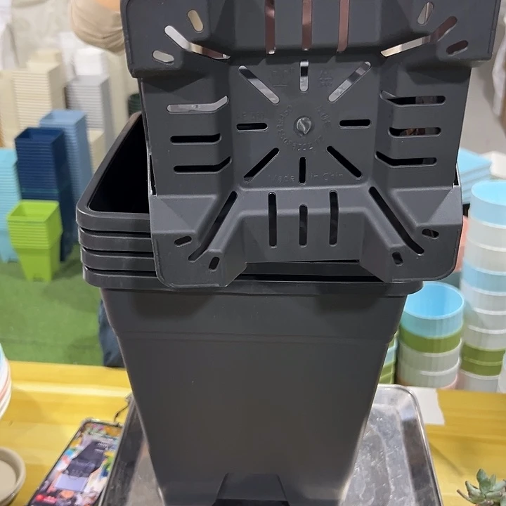 方盆口26高28灰黑带托5只