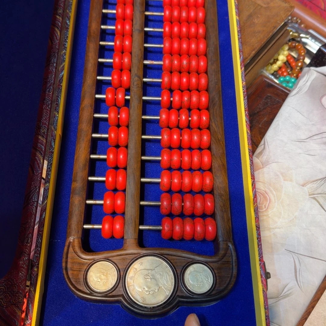 贡木算盘红带盒1111