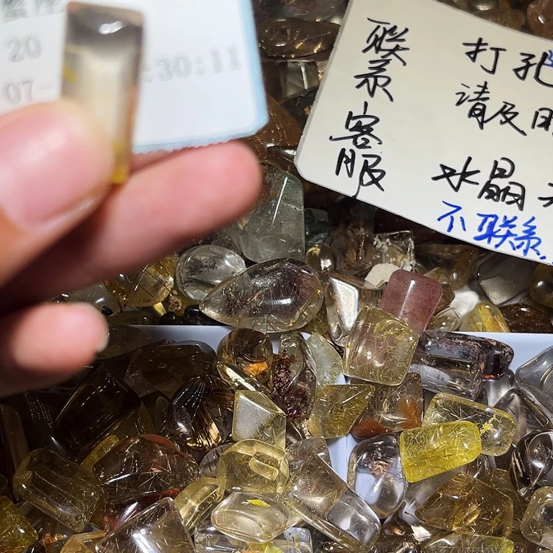 巨***座烟晶戒指银S925镶嵌