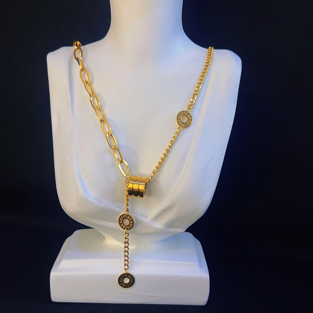 钛钢项链 哈尼西牧时尚百搭项链#0008519