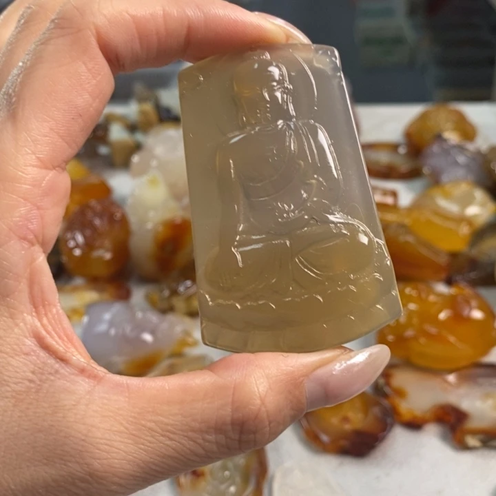 玛瑙/玉髓吊坠(不含链)未镶嵌
