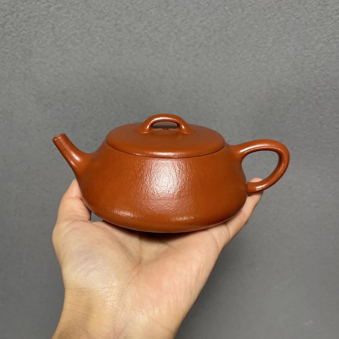 全手工粗砂朱泥亦瓢200cc