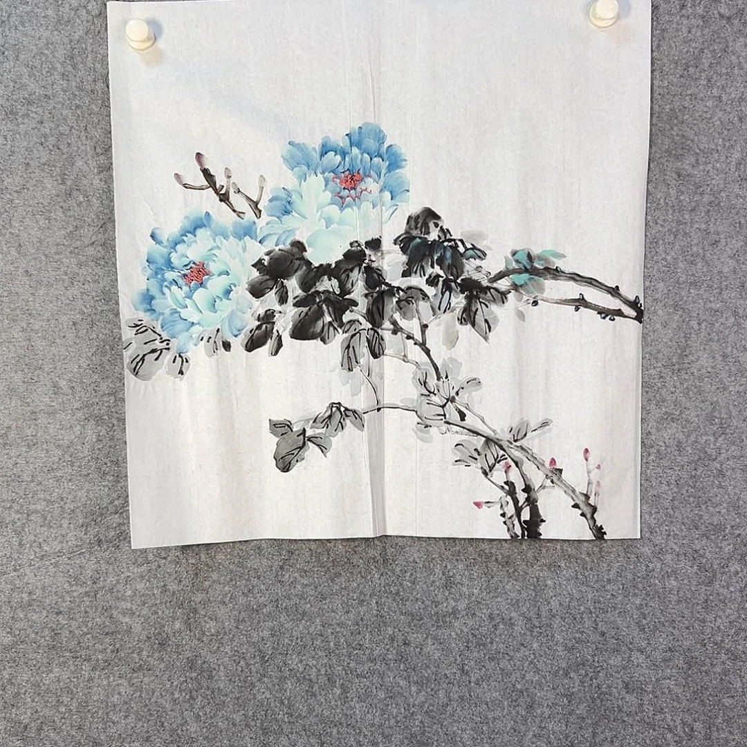 国画819 花鸟在此处飞翔也不太方便