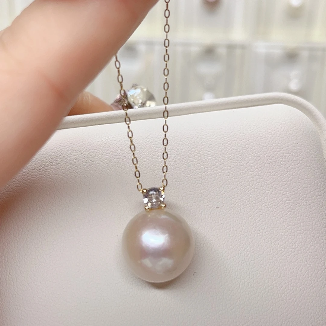 合金淡水珍珠吊坠(赠链)