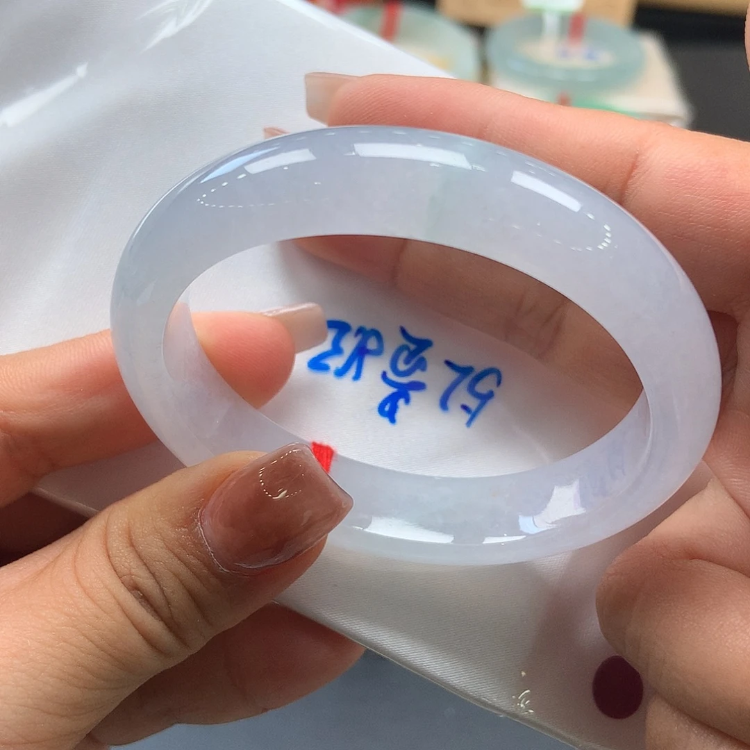 翡翠未镶嵌手镯36号