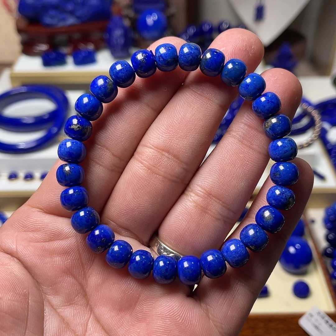 青金石未镶嵌福利精工老型8mm手串