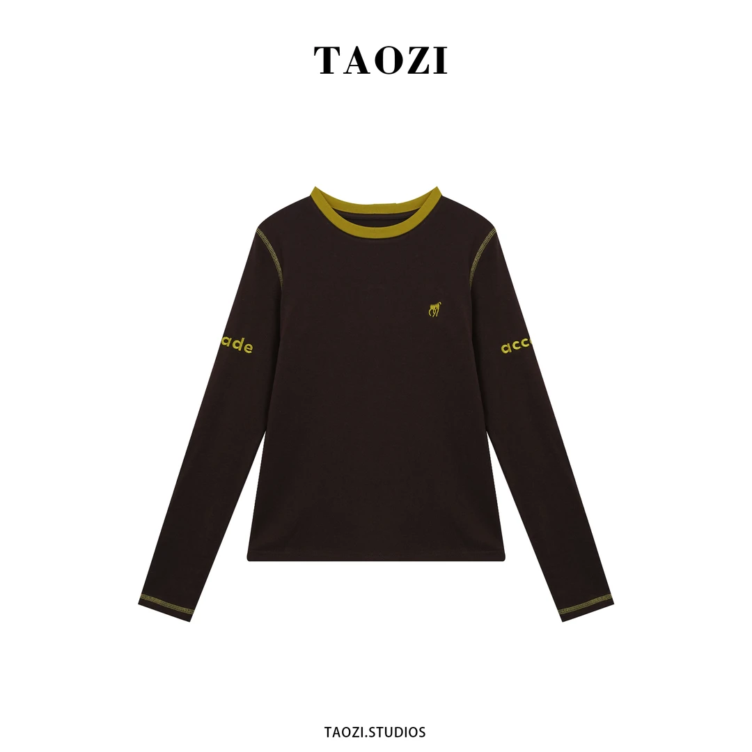 【纹纹】2025秋冬新款时尚百搭长袖上衣TZD225