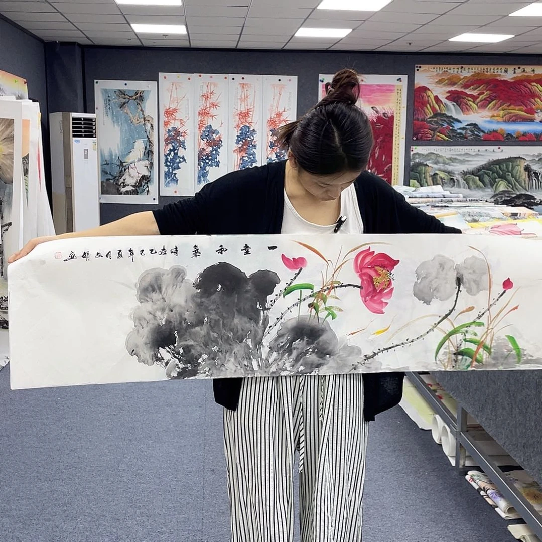 国画作品小姐姐放漏…