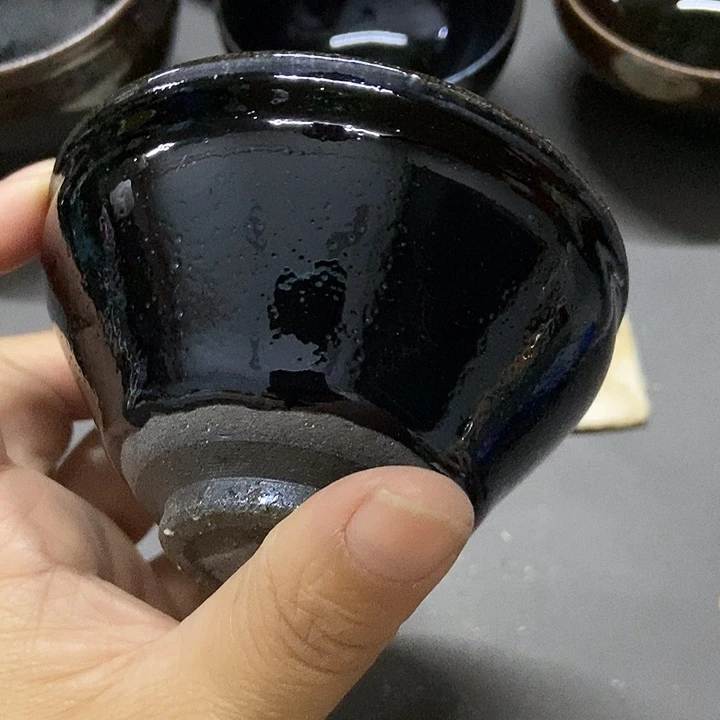 茶盏373 建窑建盏微瑕磨底