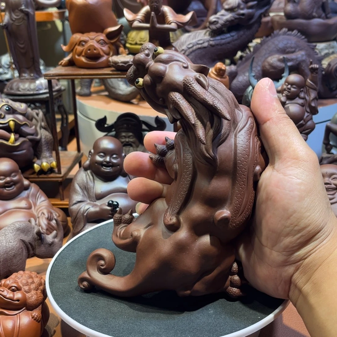 紫砂茶宠紫砂茶宠摆件。