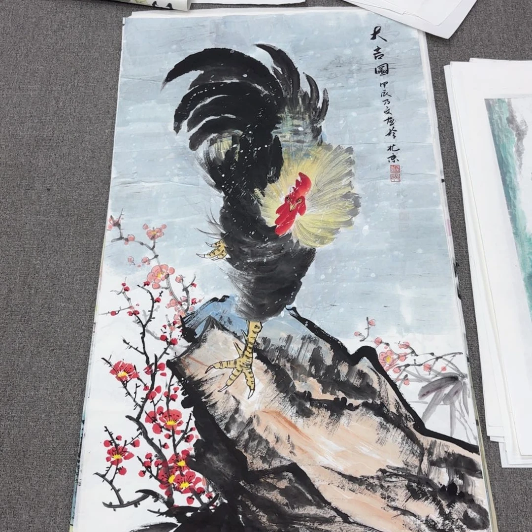 国画国画作品多次