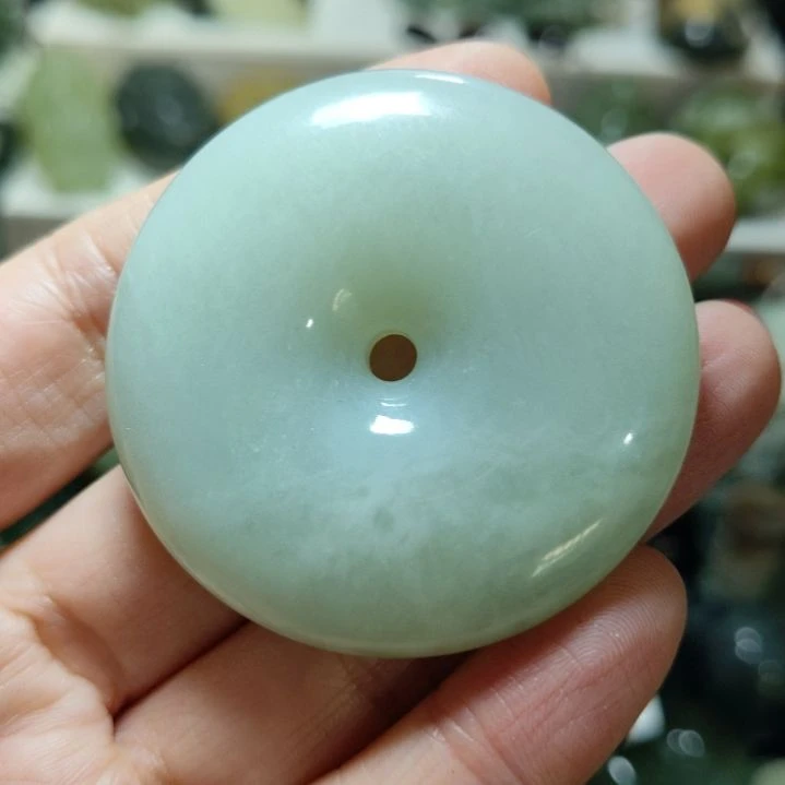 岫玉平安扣未镶嵌