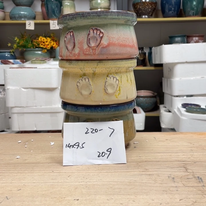 紫砂花盆多肉花盆微瑕7