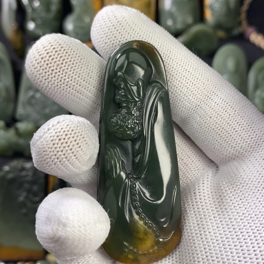 岫岩河磨玉（透闪石质玉）未镶嵌挂件