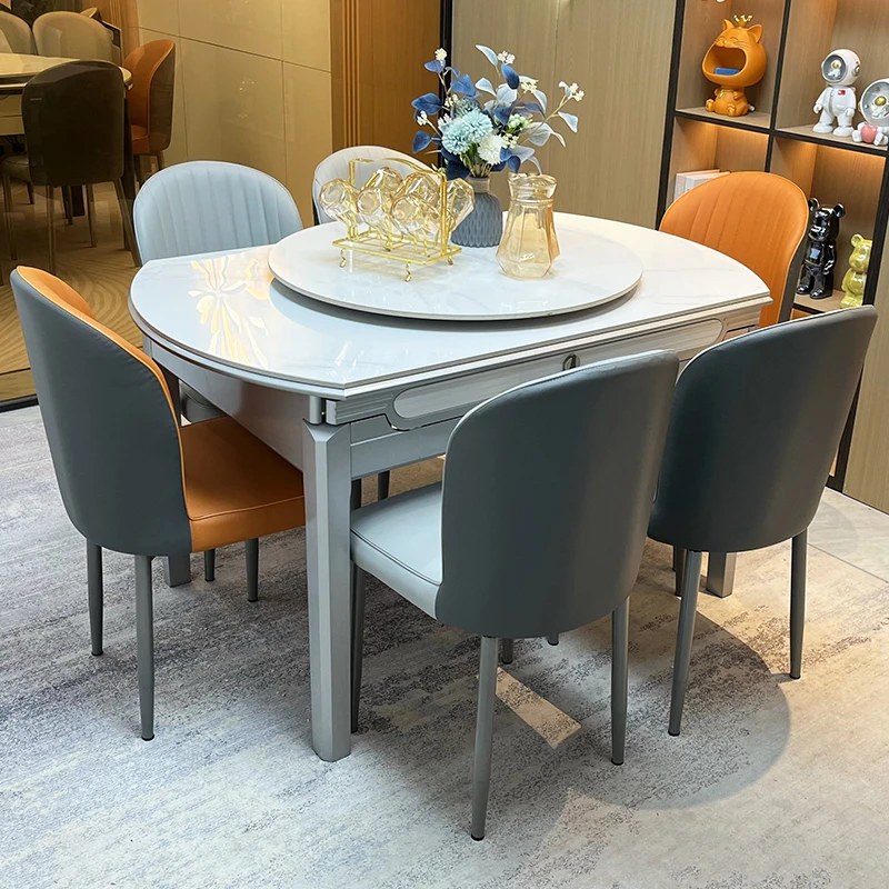 【双12专用链接】轻奢饭桌家用高端简约折叠实木岩板餐桌288