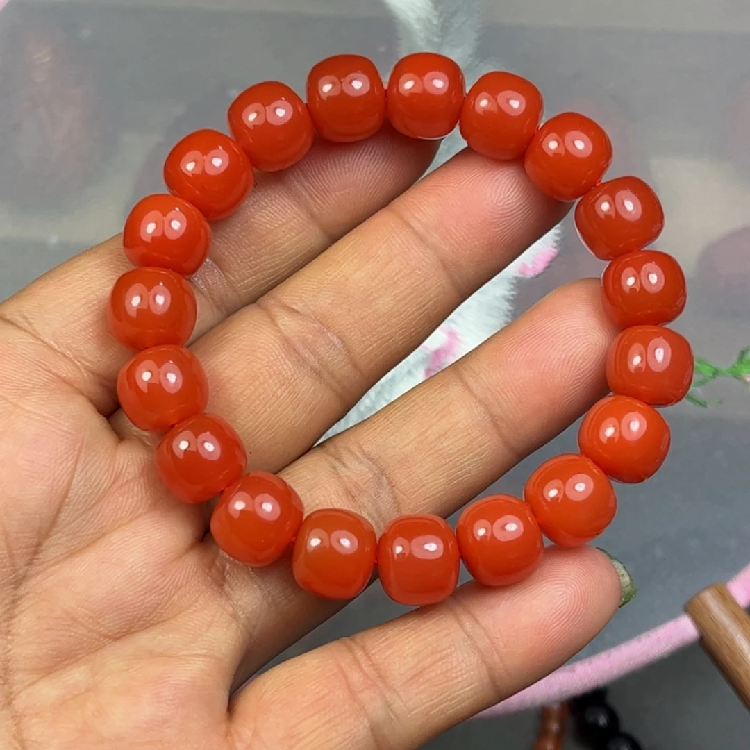 南红玛瑙未镶嵌手串